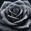 dark black rose ai generated image Royalty Free Stock Photo