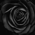 dark black rose ai generated image Royalty Free Stock Photo