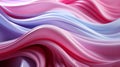 Abstract Wave Background Pink, purple, blue Rippled Cloth In 3d Render, wallpaper Royalty Free Stock Photo