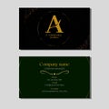 black colour business Card Layout
