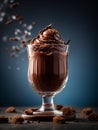 Delicious chocolate gelato ice cream is a rich, creamy, and flavorful frozen treat
