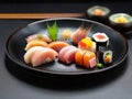 Premium sushi, culinary masterpiece that elevates the traditional Japanese dish to new heights Royalty Free Stock Photo