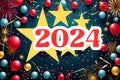 2024 happy New year images, colorful background, download royalty free images.