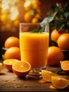 delicious orange juice is a refreshing and invigorating beverage with a bright, citrusy flavor