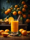 delicious orange juice is a refreshing and invigorating beverage with a bright, citrusy flavor