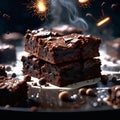 Delicious perfect brownie is fudgy, moist, and chocolaty. It has a crispy edge