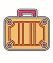 Beach, Holiday, Transportation, Travel line icon Royalty Free Stock Photo