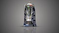 Rugby six nations 2024 trophy with six nations logo on Gary background , six nations, 3d rendering illustrator image