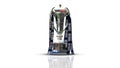Rugby six nations 2024 trophy with six nations logo on White background , six nations, 3d rendering illustrator image