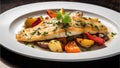 Sole Meuniere, classic French preparation of fish in a lemony brown-butter sauce