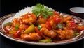 Delicious Chinese Fish in Sweet and Sour Sauce, A Cantonese dish, food photo