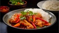 Delicious Chinese Fish in Sweet and Sour Sauce, A Cantonese dish, food photo