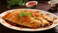 Delicious Fish in Sweet and Sour Sauce, A Cantonese dish, food photo