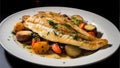 Sole Meuniere, classic French preparation of fish in a lemony brown-butter sauce