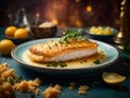 Classic French Sole meuniere, sol filets are cooked and served in a rich, buttery sauce