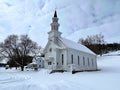 A very ornate and detailed old country church Royalty Free Stock Photo