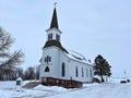 A rare old country church that still welcomes a congregation Royalty Free Stock Photo