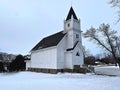 An old country church still in immaculate shape Royalty Free Stock Photo