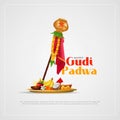 Vector Illustration Of Happy Gudi Padwa