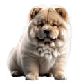 Dog Cute fluffy red chowchow puppy