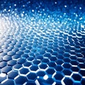 Abstract blue hexagons honeycombs m plants background for post abstract painting, flutters modern, geometric