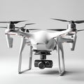 White Drone with Cutting-Edge Design. ai generated Royalty Free Stock Photo