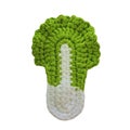a little cabbage crochet hair clip Royalty Free Stock Photo