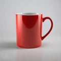 blank red coffee mug isolated on white background Royalty Free Stock Photo