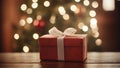 Christmas presents on the Christmas festive vibe background. Royalty Free Stock Photo