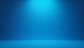 3D Mockup with Sapphire Blue to Navy Gradient Background and Central Spotlight Royalty Free Stock Photo