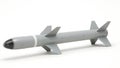 Modern Air-to-Air Missile Isolated on White Background Royalty Free Stock Photo