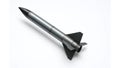 High-Resolution Studio Photo of Interceptor Missile with Stabilizing Fins on White Background Royalty Free Stock Photo