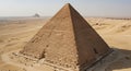 The image shows the Great Pyramid of Giza, located in Egypt. Royalty Free Stock Photo