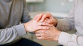 Hands of a Young and Elderly Person - Generational Support and Empathy - Compassion and Senior Care Royalty Free Stock Photo