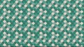 Geometric pattern featuring a repetitive diamond and cloverleaf motif. Royalty Free Stock Photo
