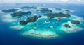 Aerial View of Raja Ampat Islands Indonesia, AI Generative Royalty Free Stock Photo