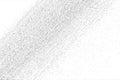 Diagonal halftone texture with a pattern of small, uniformly arranged gray dots on a white background Royalty Free Stock Photo
