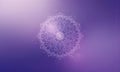 Geometric digital design featuring a intricate, symmetrical mandala on a purple background Royalty Free Stock Photo