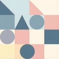 Geometric abstract design featuring a grid of shapes. Royalty Free Stock Photo