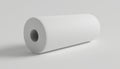 A roll of white paper on a plain background Royalty Free Stock Photo