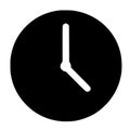 Clock icon, time symbol for history, duration and schedule in user interface UI UX, vector EPS Royalty Free Stock Photo
