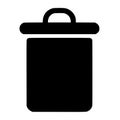 Trash can icon, delete and remove symbol for discarding items in UI UX design, vector EPS Royalty Free Stock Photo