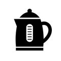 Electric tea kettle vector icon