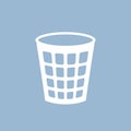 Empty basket vector icon