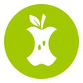 Food waste green icon