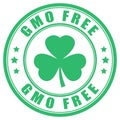 Gmo free vector label Royalty Free Stock Photo