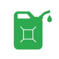 Green jerrycan vector icon Royalty Free Stock Photo