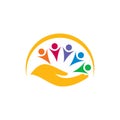 Hand Human Community Creative Logo Design