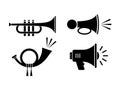 Horn sound vector icon