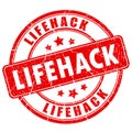 Lifehack stamp Royalty Free Stock Photo